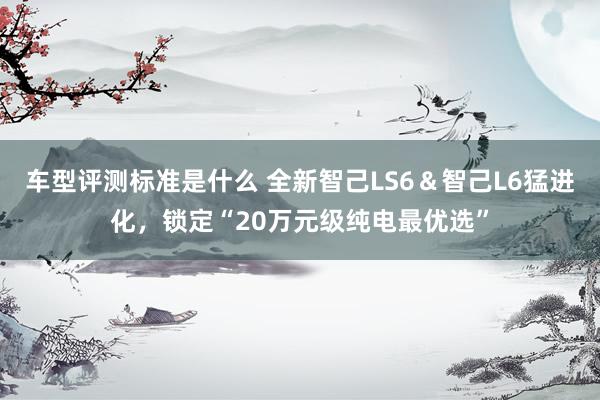 车型评测标准是什么 全新智己LS6＆智己L6猛进化，锁定“20万元级纯电最优选”