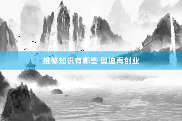 维修知识有哪些 奥迪再创业